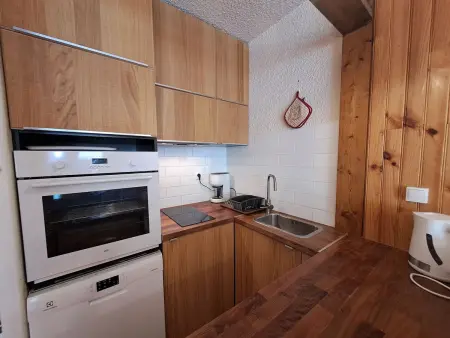 Studio 32m² centre Les Deux Alpes, balcon vue pistes : photo 4