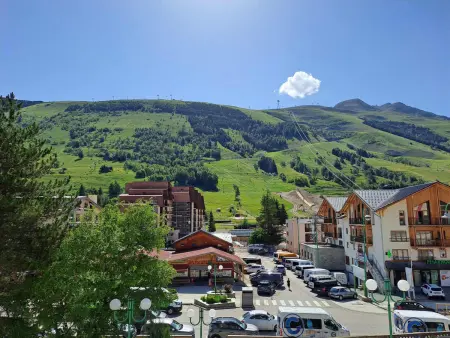 Studio 32m² centre Les Deux Alpes, balcon vue pistes : photo 8