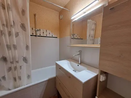 Studio 32m² centre Les Deux Alpes, balcon vue pistes : photo 10