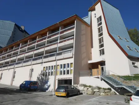 Studio 32m² centre Les Deux Alpes, balcon vue pistes : photo 11