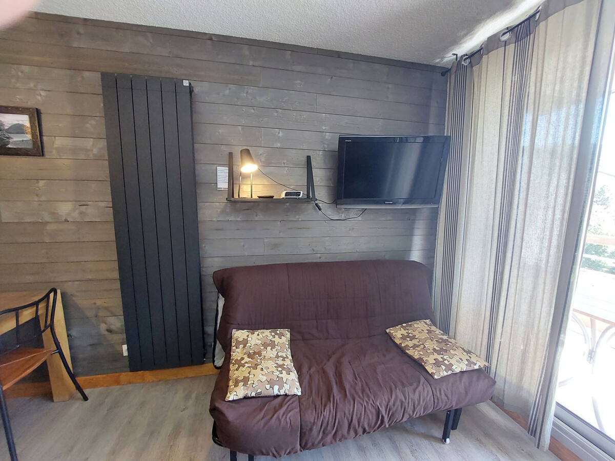 Studio 4 pers aux Deux Alpes, balcon sud face montagnes - Photo 1