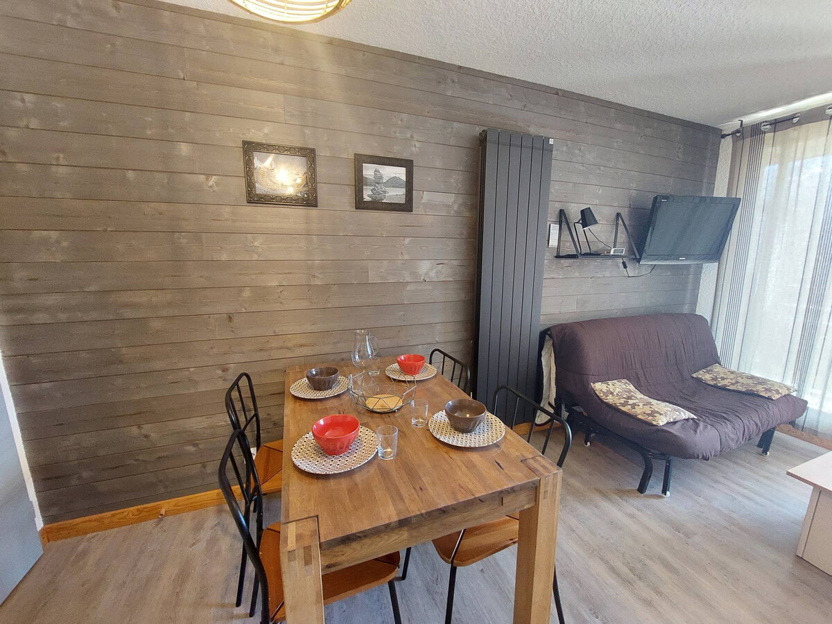 Studio 4 pers aux Deux Alpes, balcon sud face montagnes - Photo 9