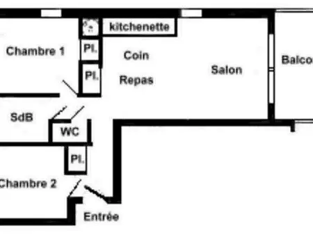 T3 45m² vue montagne, garage couvert, animaux OK : photo 4