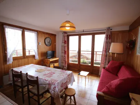 Location appartement à Hauteluce, Beau 2 pièces cabine 7 pers, vue sur les pistes