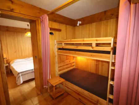 2 pièces cabine 7 pers, terrasse sud, vue pistes : photo 9