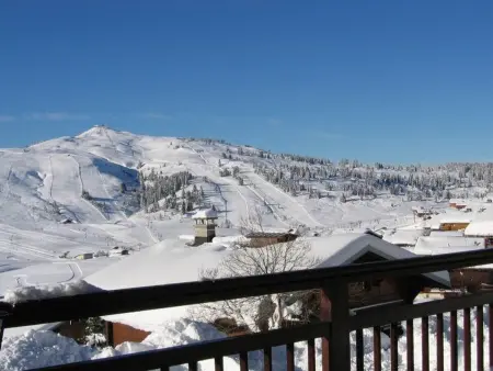2 pièces cabine 7 pers, terrasse sud, vue pistes : photo 11