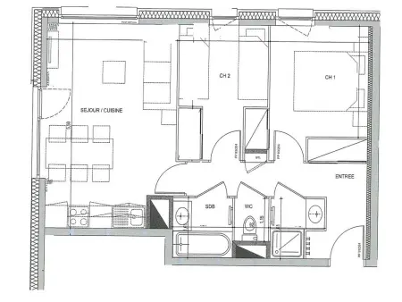 Appartement neuf 6 pers aux Saisies, parking couvert - Photo 3