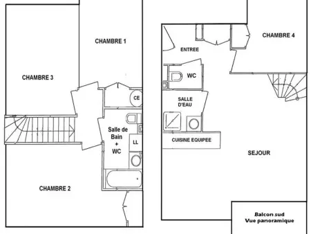 Appartement 4 chambres avec parking et accès piscine : photo 4