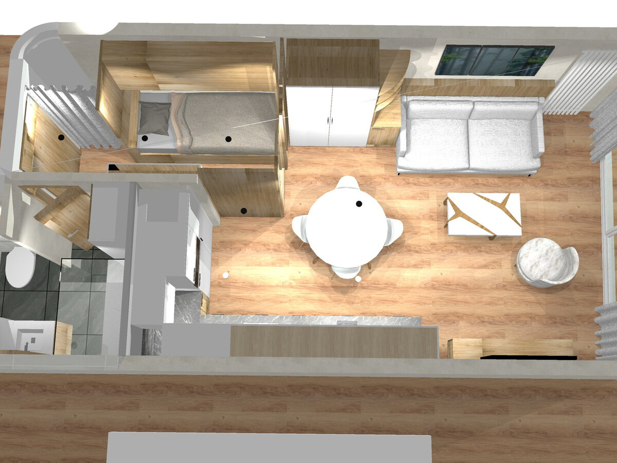 Studio rénové 4 pers. balcon sud, vue lac à Tignes - Photo 1