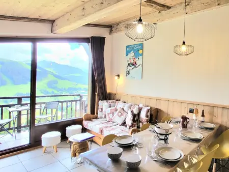 Location appartement à Notre Dame de Bellecombe, Appartement tranquille près des pistes, 6 pers, parking