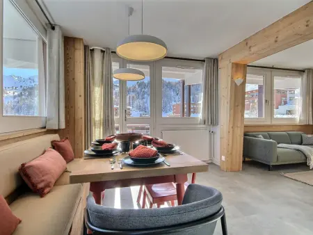 Appartement 8 pers, balcon 19 m² et vue Mont-Blanc à La Plagne : photo 6