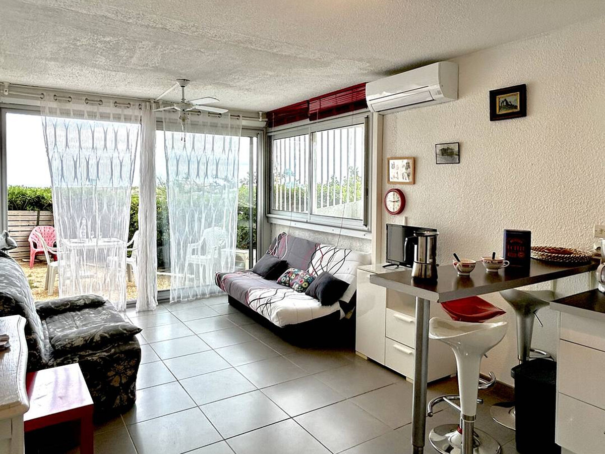 Studio climatisé en rez-de-chaussée, accès plage direct - Photo 6