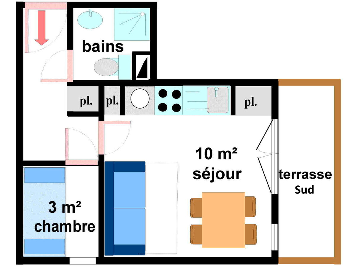 Appartement 4 pers. Lanslevillard, navette au pied - Photo 6