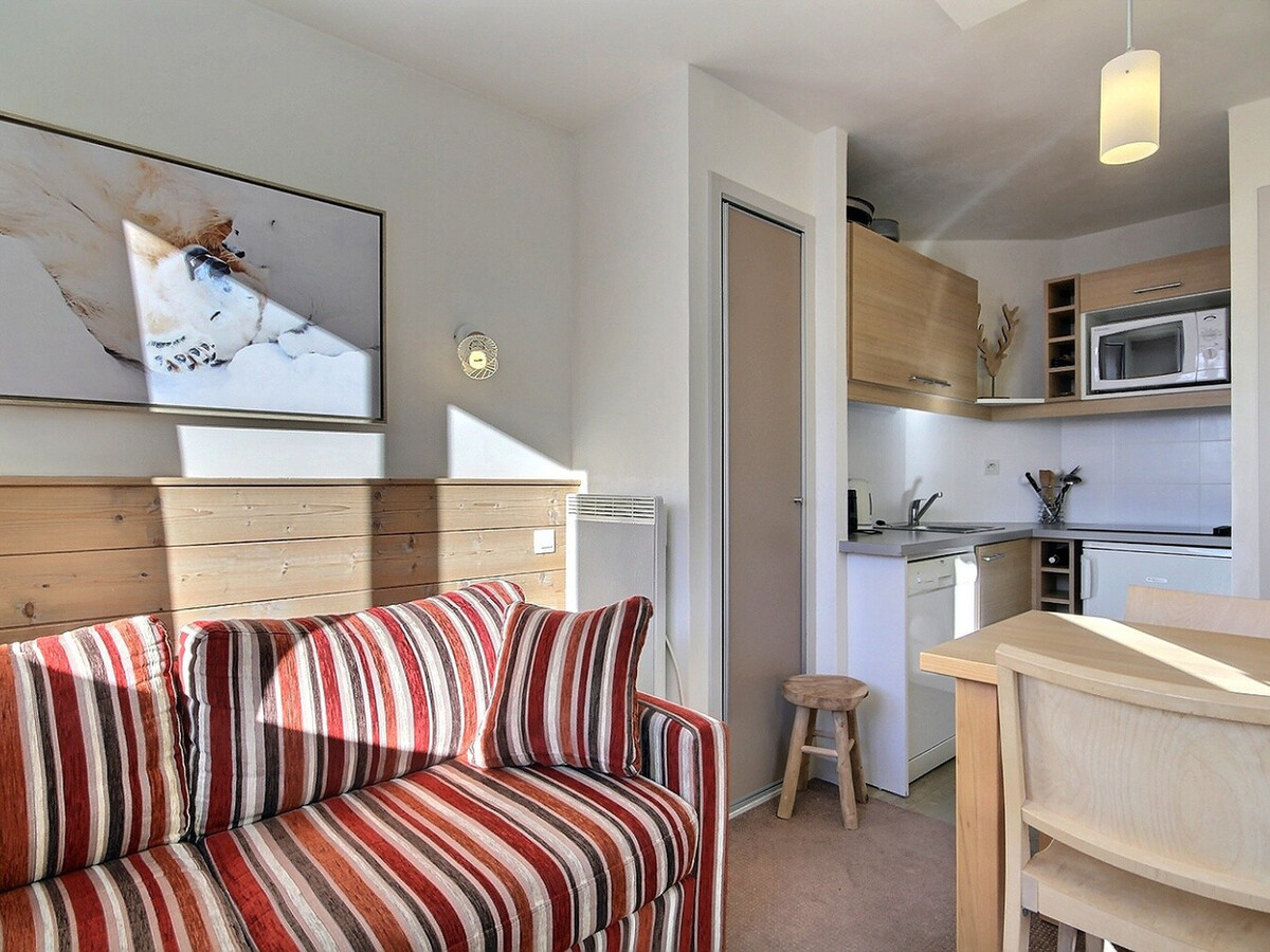 Studio cabine 4 pers, proche pistes avec balcon, Appartement 4 personnes à Belle Plagne - Photo 4