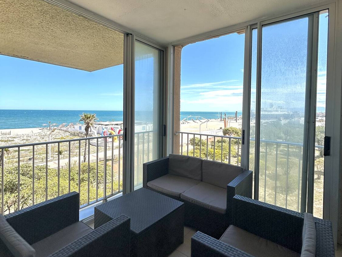 T3 duplex vue mer et accès plage direct au Barcarès - Photo 1