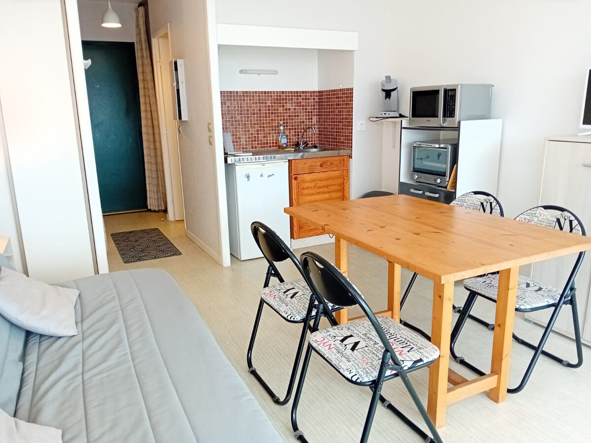 Studio 4 pers. Capbreton : terrasse vue océan & parking - Photo 1