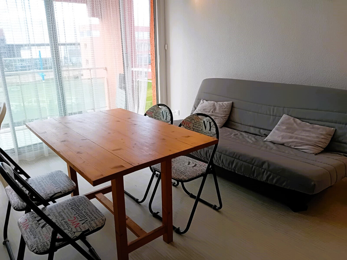 Studio 4 pers. Capbreton : terrasse vue océan & parking - Photo 5