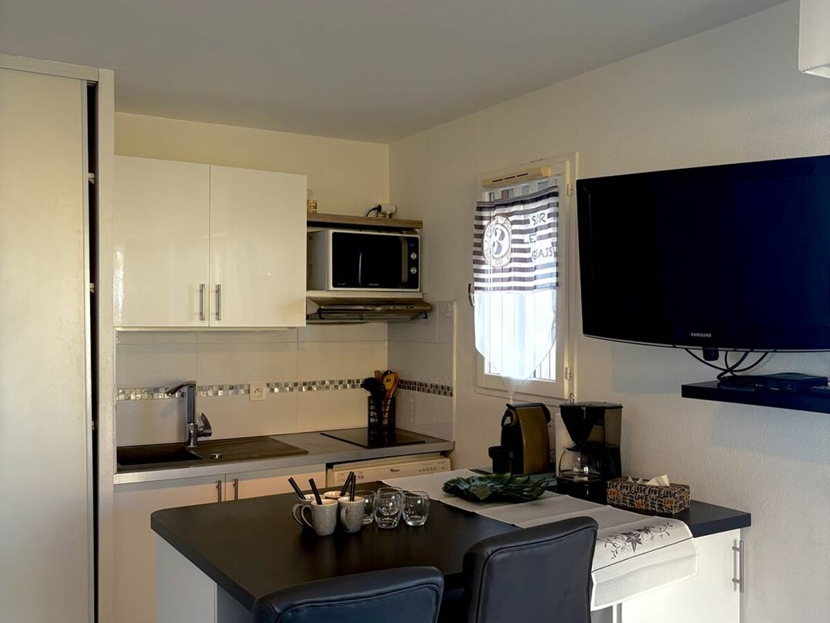 T2 vue mer avec terrasse, parking privé - Le Barcarès - Photo 6