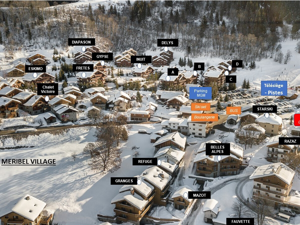 Appartement 6 pers. ski aux pieds à Méribel avec piscine - Photo 19