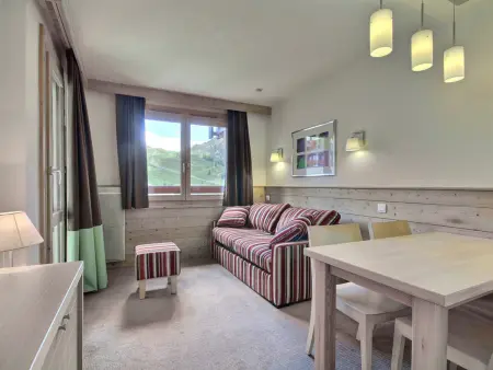 Studio cabine sud Belle Plagne, 50 m des pistes : photo 2