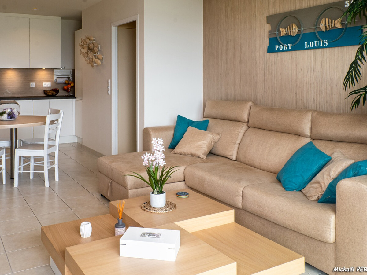 T2 Port-Louis vue mer, terrasse et parking privé - Photo 4
