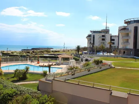 T3 vue mer à 15m de la plage, piscine résidence : photo 17
