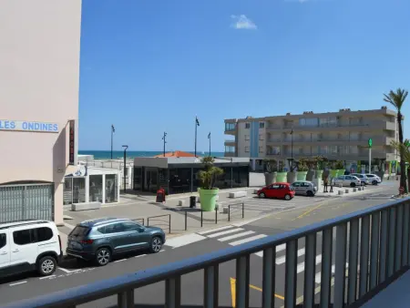Studio 4 pers climatisé, balcon vue mer, parking : photo 17