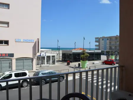Studio 4 pers climatisé, balcon vue mer, parking : photo 19