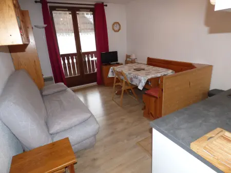 Studio cabine 3 personnes, balcon Sud et garage à Valloire : photo 2