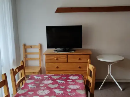 Studio cabine 4 pers avec balcon, centre Valloire