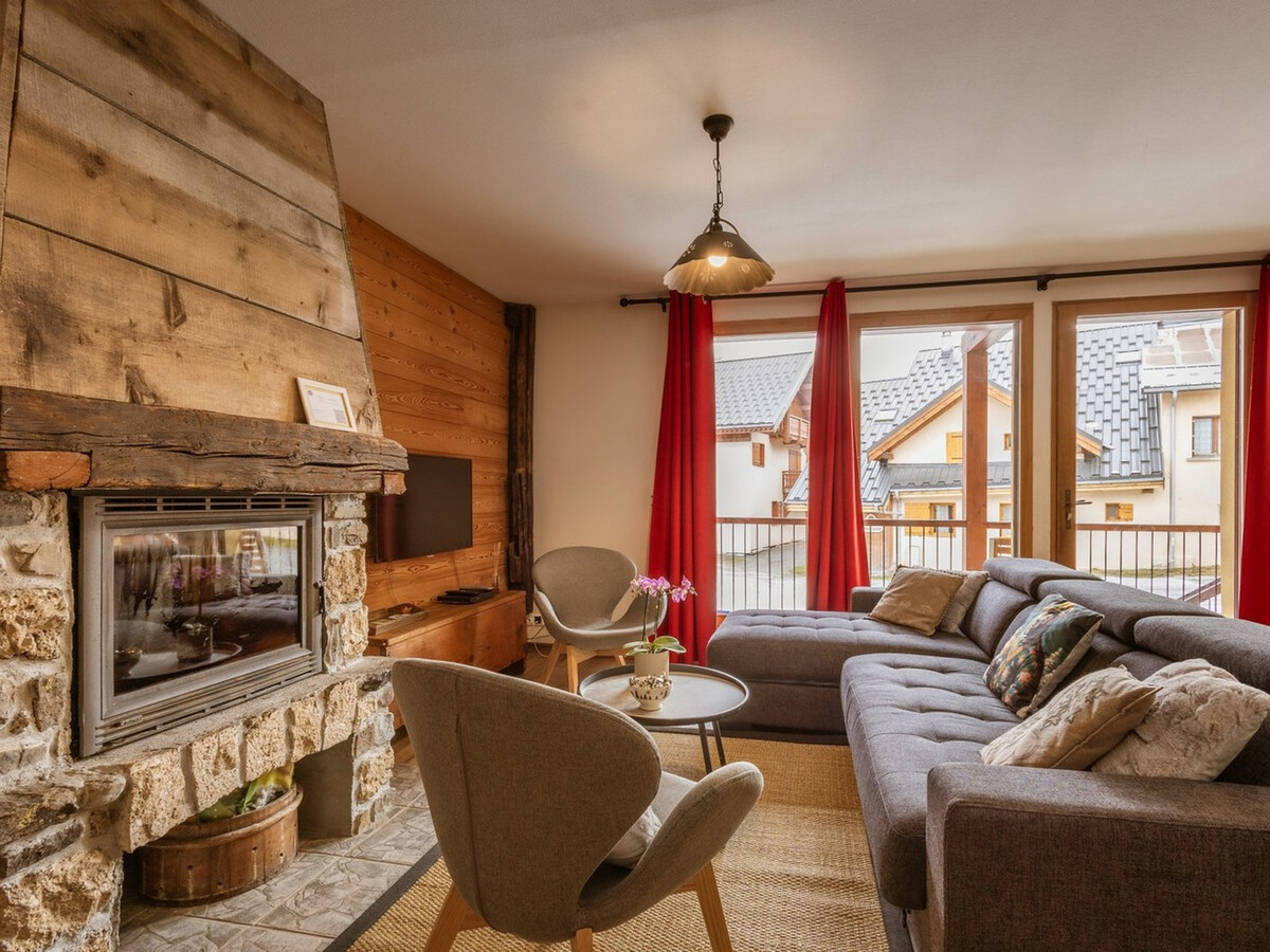 Duplex 8 pers, 3 chambres avec cheminée à Valloire - Photo 1