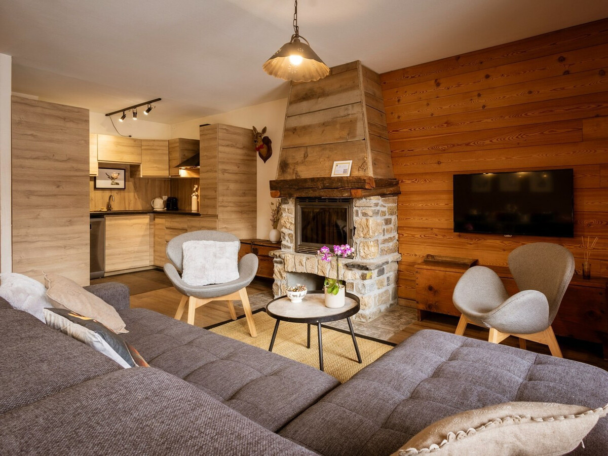 Duplex 8 pers, 3 chambres avec cheminée à Valloire - Photo 4
