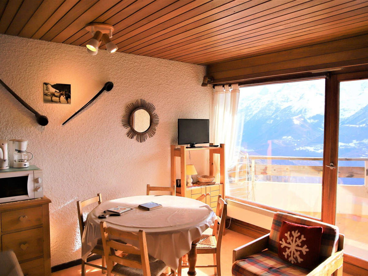 Studio cabine 4 pers. aux Alpes, balcon vue glacier - Photo 4