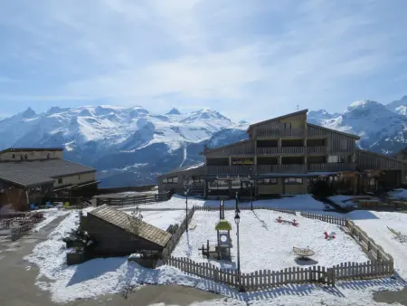 T3 cabine skis aux pieds, balcon sud vue Écrins : photo 5