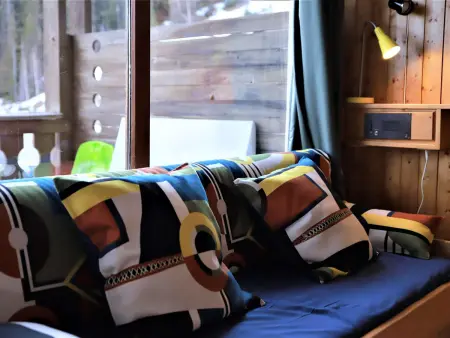Studio 6 couchages, grand balcon vue Écrins, 300m pistes : photo 6