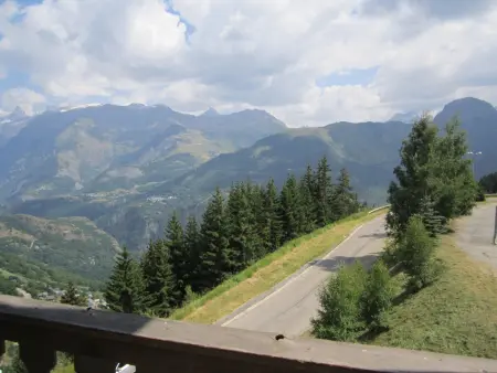 Studio 6 couchages, grand balcon vue Écrins, 300m pistes : photo 8