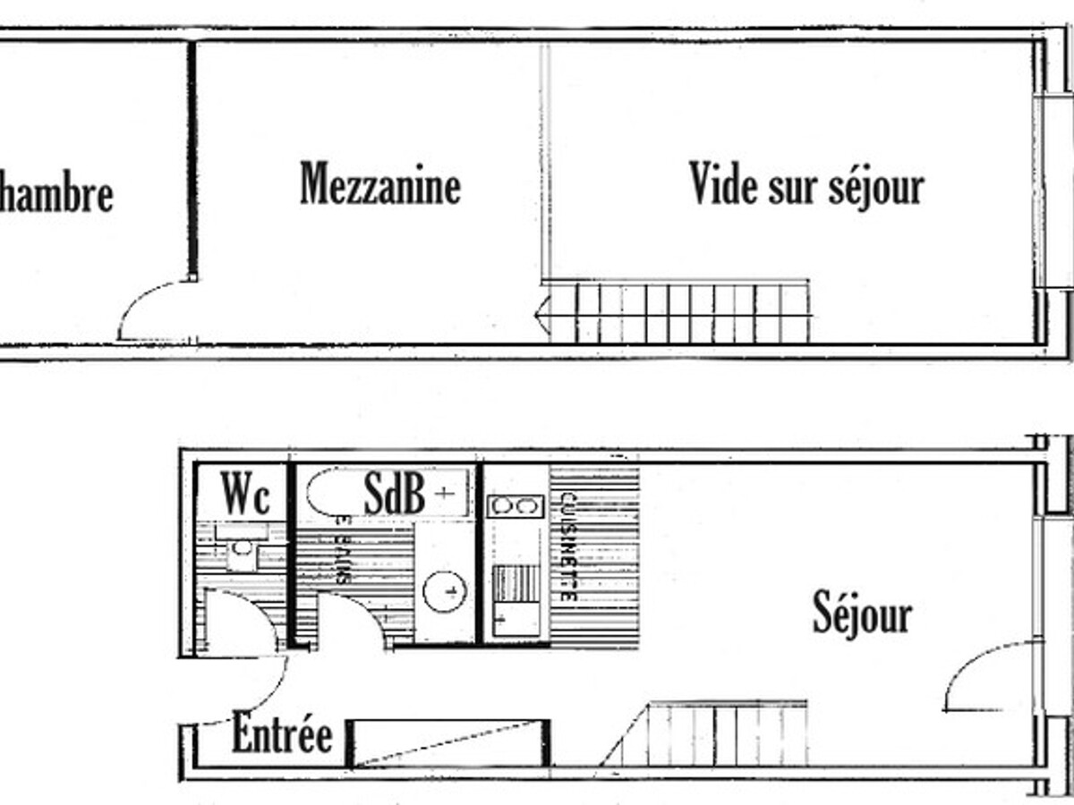 Appartement 2 pièces mezzanine 7 personnes, vue pistes - Photo 4