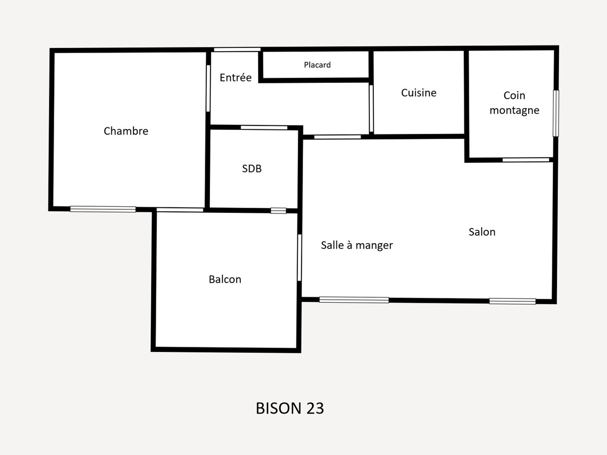 Bison 23 - Appartement 4 pers. à 330 m des pistes - Photo 13