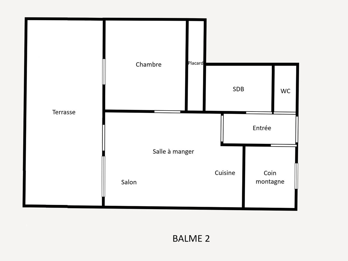 Appartement Balme 2, 6 pers, terrasse vue montagne - Photo 12