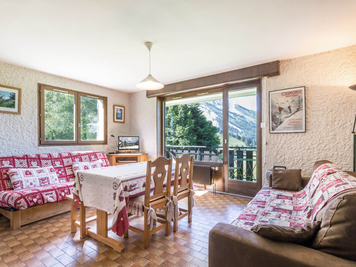 Studio 4 personnes à La Clusaz, balcon montagne - Photo 1