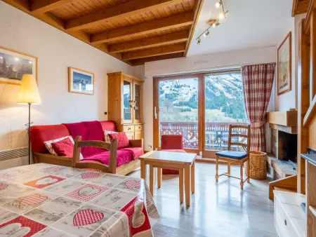 Location appartement à La Clusaz, Appartement confortable à La Clusaz avec cheminée et garage