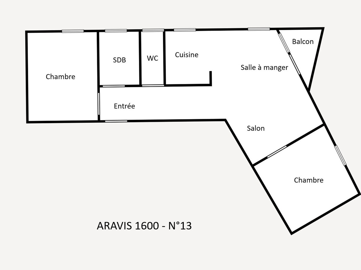 Appart 56 m² vue pistes, balcon sud à La Clusaz - Photo 11