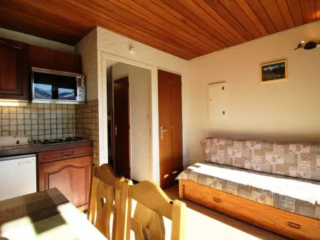 Studio cabine au pied des pistes, balcon sud-est – Auris : photo 3