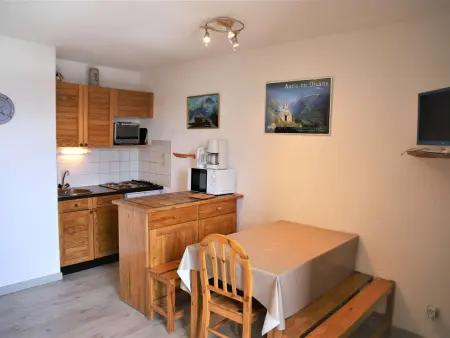 Appartement 2 pièces cabine à 100m des pistes, Auris : photo 3