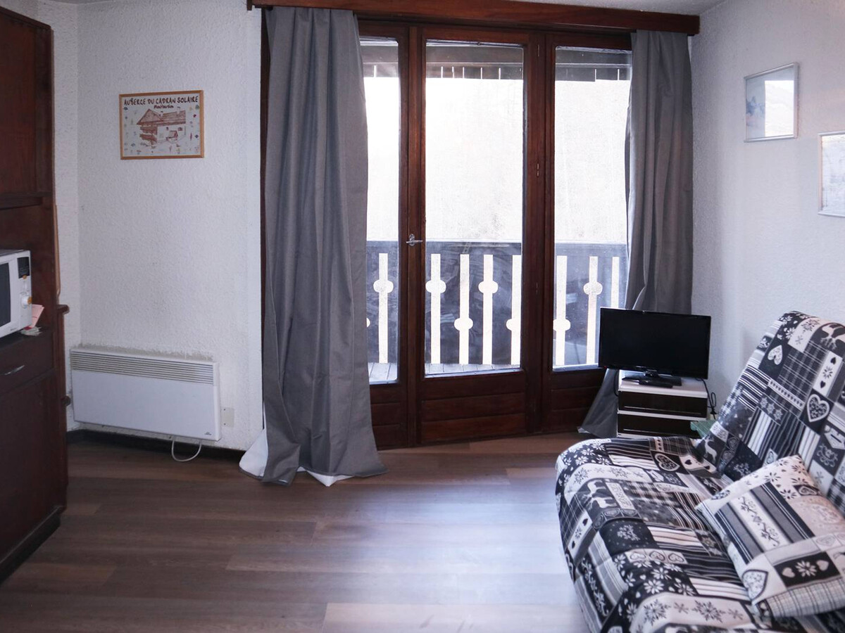 Studio 4 pers. aux Orres, balcon vue piste et parking - Photo 2
