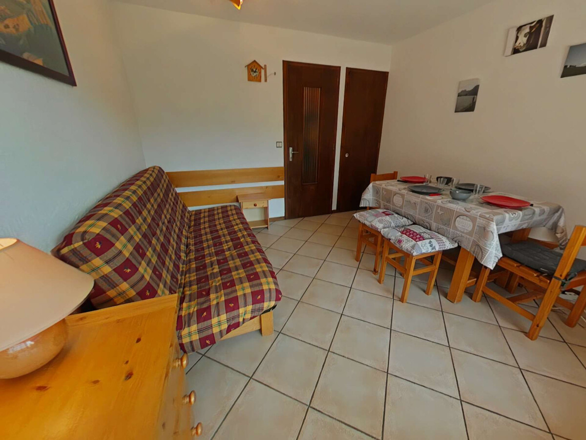 Studio ski aux pieds au Grand-Bornand, terrasse ouest - Photo 4
