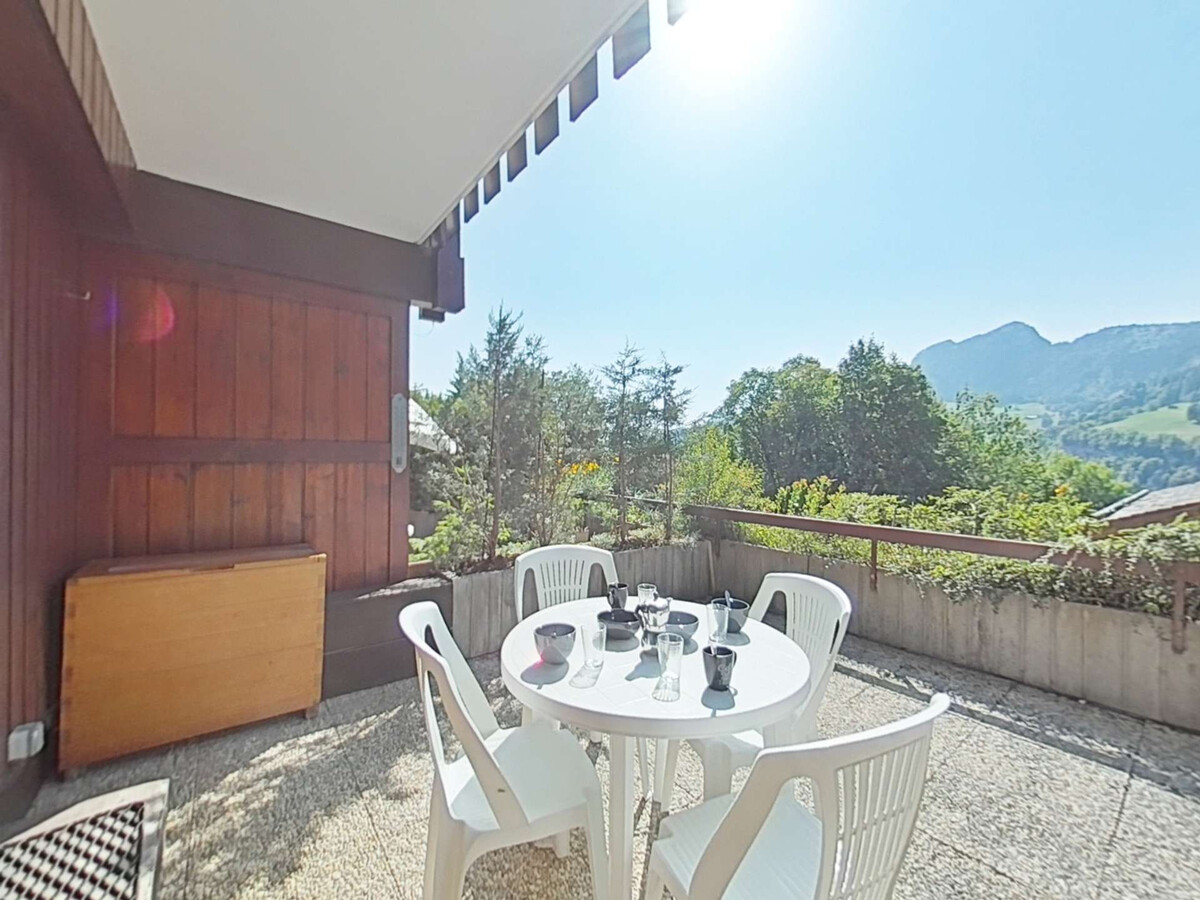 Studio ski aux pieds au Grand-Bornand, terrasse ouest - Photo 17