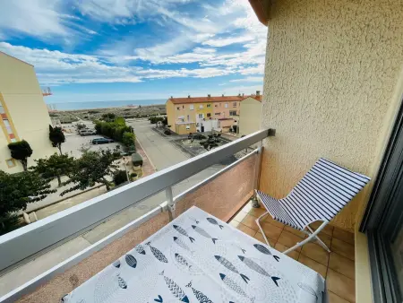 T2 climatisé avec cabine et parking privé au Barcarès, 4 pers. : photo 6