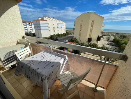 T2 climatisé avec cabine et parking privé au Barcarès, 4 pers. : photo 10