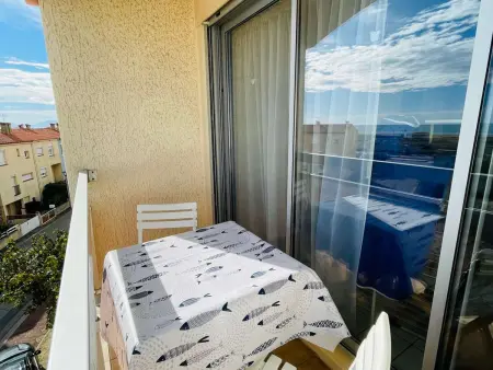 T2 climatisé avec cabine et parking privé au Barcarès, 4 pers. : photo 11